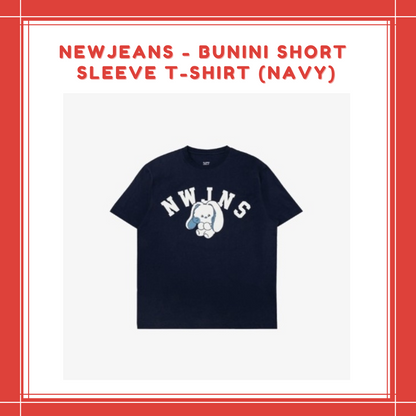 [PREORDER] NEWJEANS - BUNINI SHORT SLEEVE T-SHIRT (NAVY)