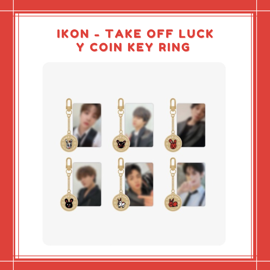 [PREORDER] IKON - TAKE OFF LUCKY COIN KEY RING