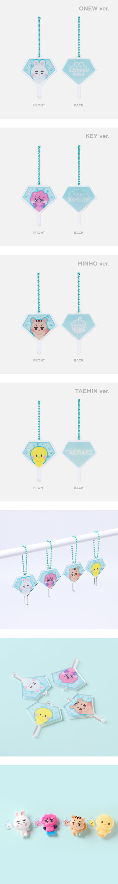 [PREORDER] SHINEE - MINI FAN KEY RING