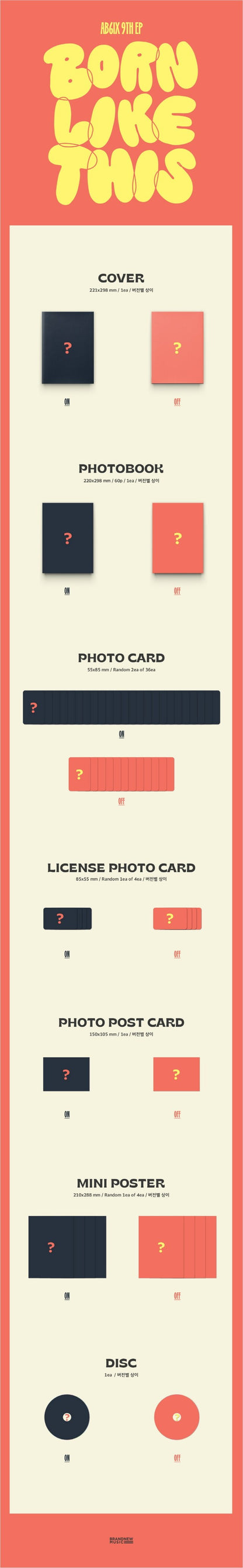 [PREORDER] AB6IX - 9TH EP BORN LIKE THIS