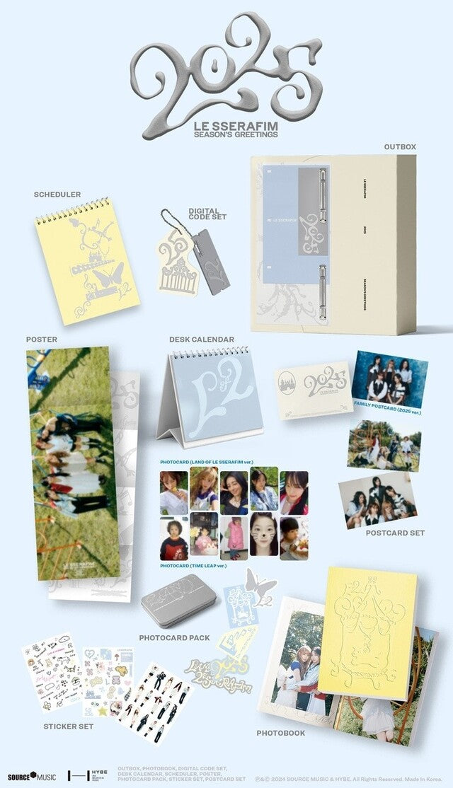 [PREORDER] WEVERSE LESSERAFIM - 2025 SEASON'S GREETINGS