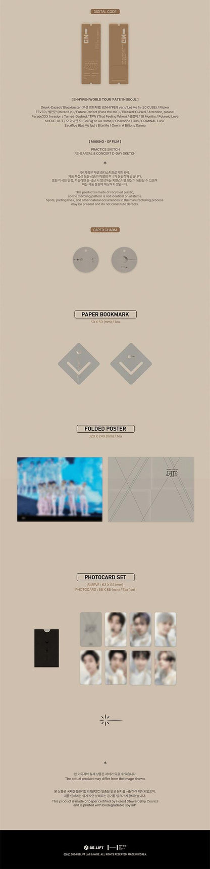 [PREORDER] ENHYPEN - WORLD TOUR 'FATE' IN SEOUL