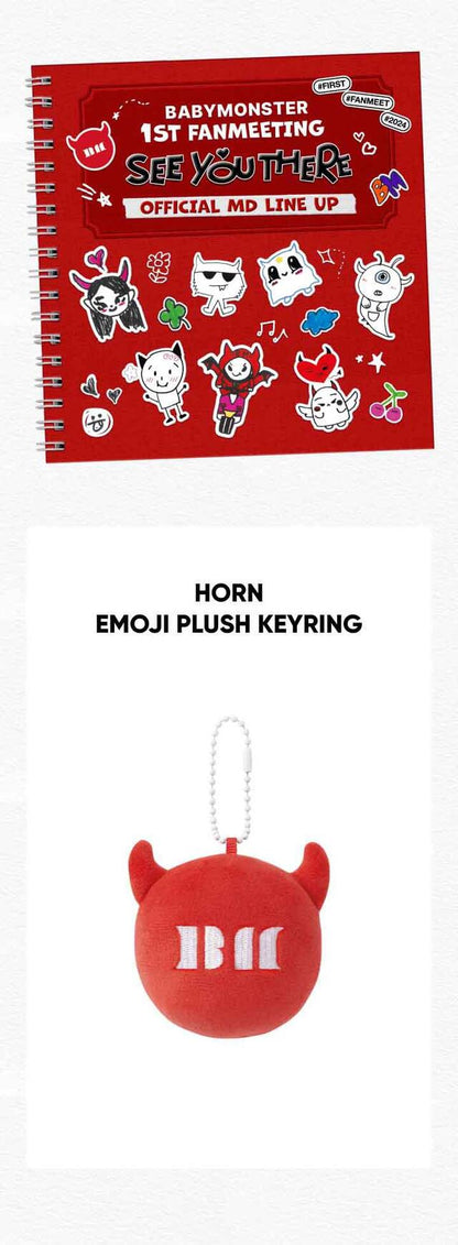 [PREORDER] BABYMONSTER - SEEYOUTHERE HORN EMOJI PLUSH KEYRING