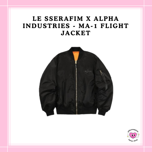 [PREORDER] LE SSERAFIM x ALPHA INDUSTRIES - MA-1 FLIGHT JACKET