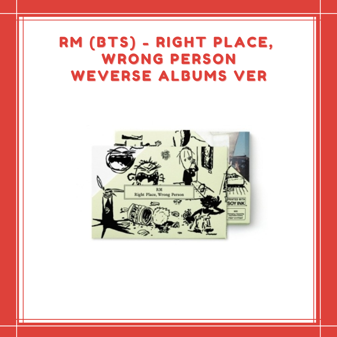 [PREORDER] RM (BTS) - RIGHT PLACE, WRONG PERSON WEVERSE ALBUMS VER