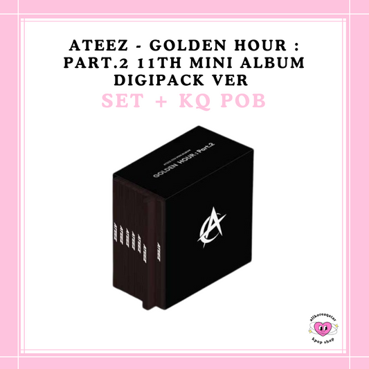 [PREORDER] KQENT POB ATEEZ - GOLDEN HOUR : PART.2 11TH MINI ALBUM DIGIPACK VER SET