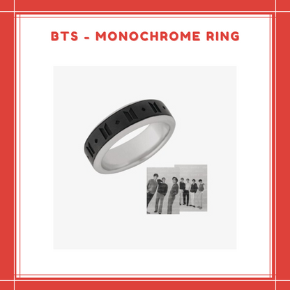 [PREORDER] BTS - MONOCHROME RING BLACK