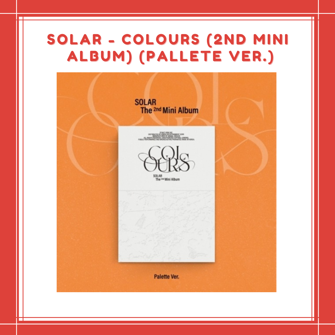 [PREORDER] SOLAR - COLOURS (2ND MINI ALBUM) (PALETTE VER.)