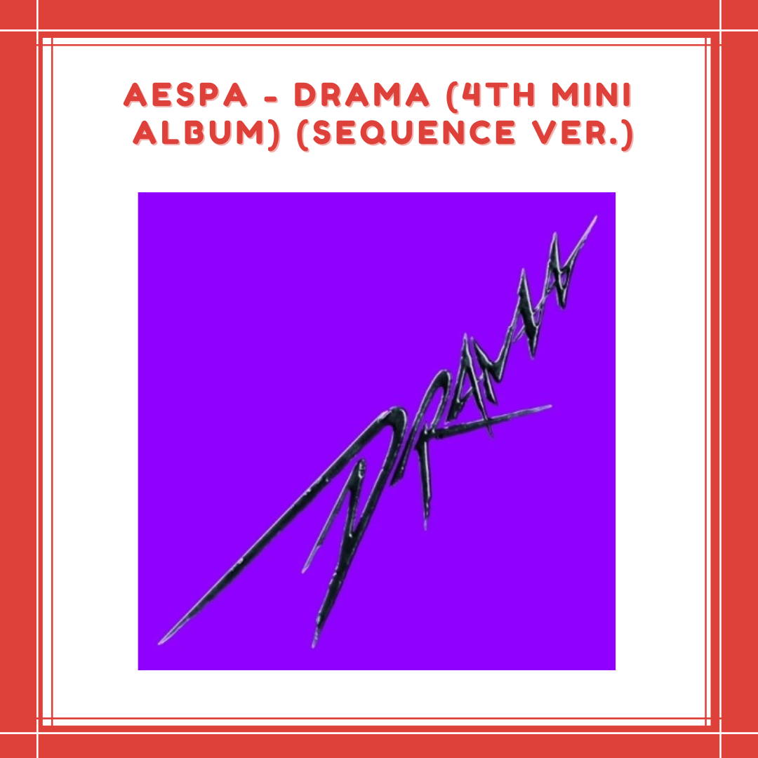 [PREORDER] AESPA - DRAMA (4TH MINI ALBUM) (SEQUENCE VER.)