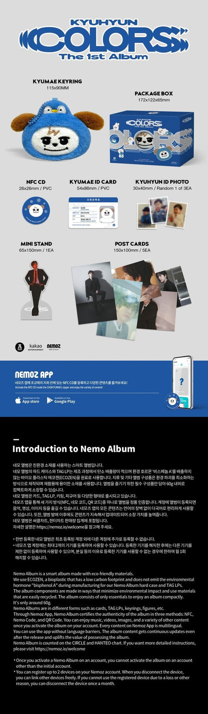 [PREORDER] KYUHYUN - VOL.1 COLORS (KYUHYUN VER.) (NEMO)