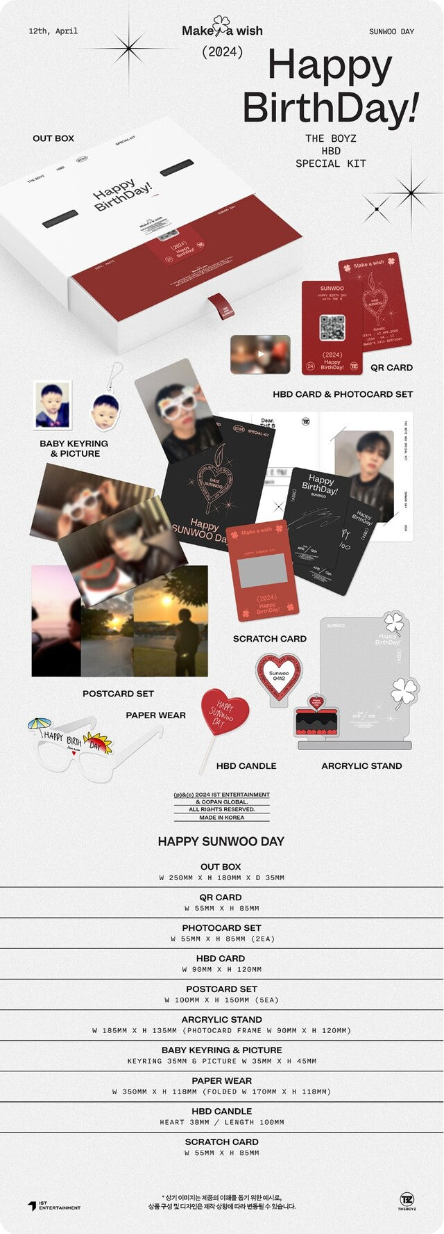 [PREORDER] THE BOYZ - THE BOYZ HBD SUNWOO SPECIAL KIT