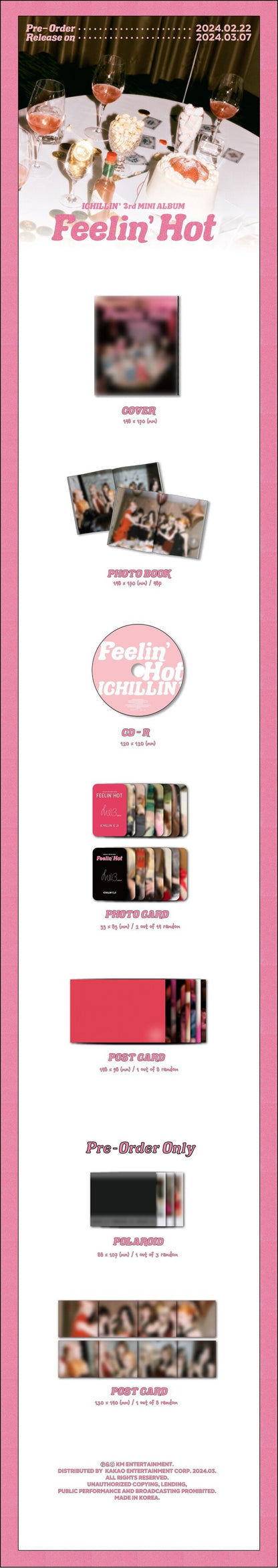 [PREORDER] ICHILLIN - FEELIN' HOT (3RD MINI ALBUM)