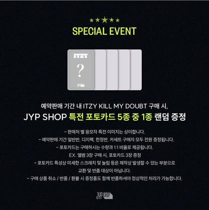 [PREORDER] JYP SHOP ITZY - KILL MY DOUBT STANDARD EDITION