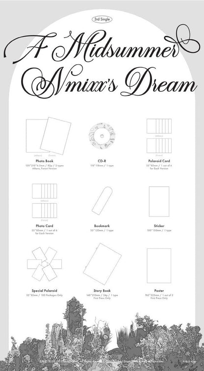 [PREORDER] JYP SHOP NMIXX - A MIDSUMMER NMIXX'S DREAM (DIGIPACK VER.) SET