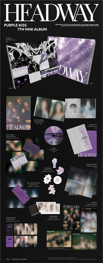 [PREORDER] PURPLE KISS - HEADWAY (7TH MINI ALBUM)