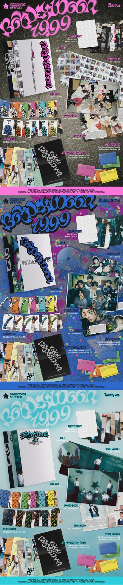 [PREORDER] SPECIAL GIFT BOYNEXTDOOR - 3RD EP [19.99] SET