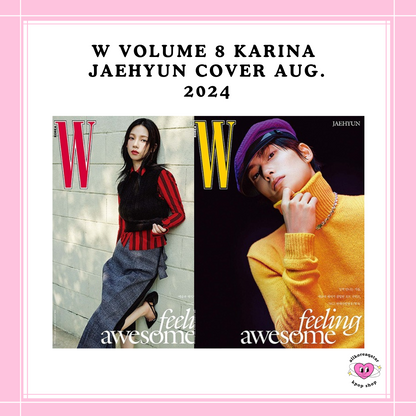 [PREORDER] W VOLUME 8 KARINA JAEHYUN COVER AUG. 2024