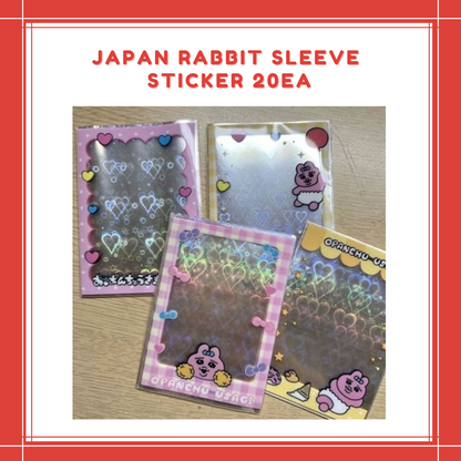 [PREORDER] JAPAN RABBIT SLEEVE STICKER 20EA