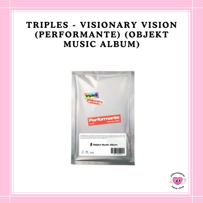 [PREORDER] TRIPLES - VISIONARY VISION (PERFORMANTE) (OBJEKT MUSIC ALBUM)