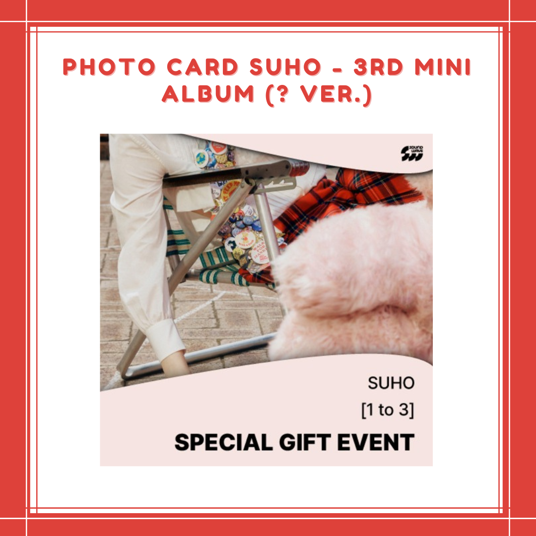 [PREORDER] PHOTO CARD SUHO - 3RD MINI ALBUM (? VER.)