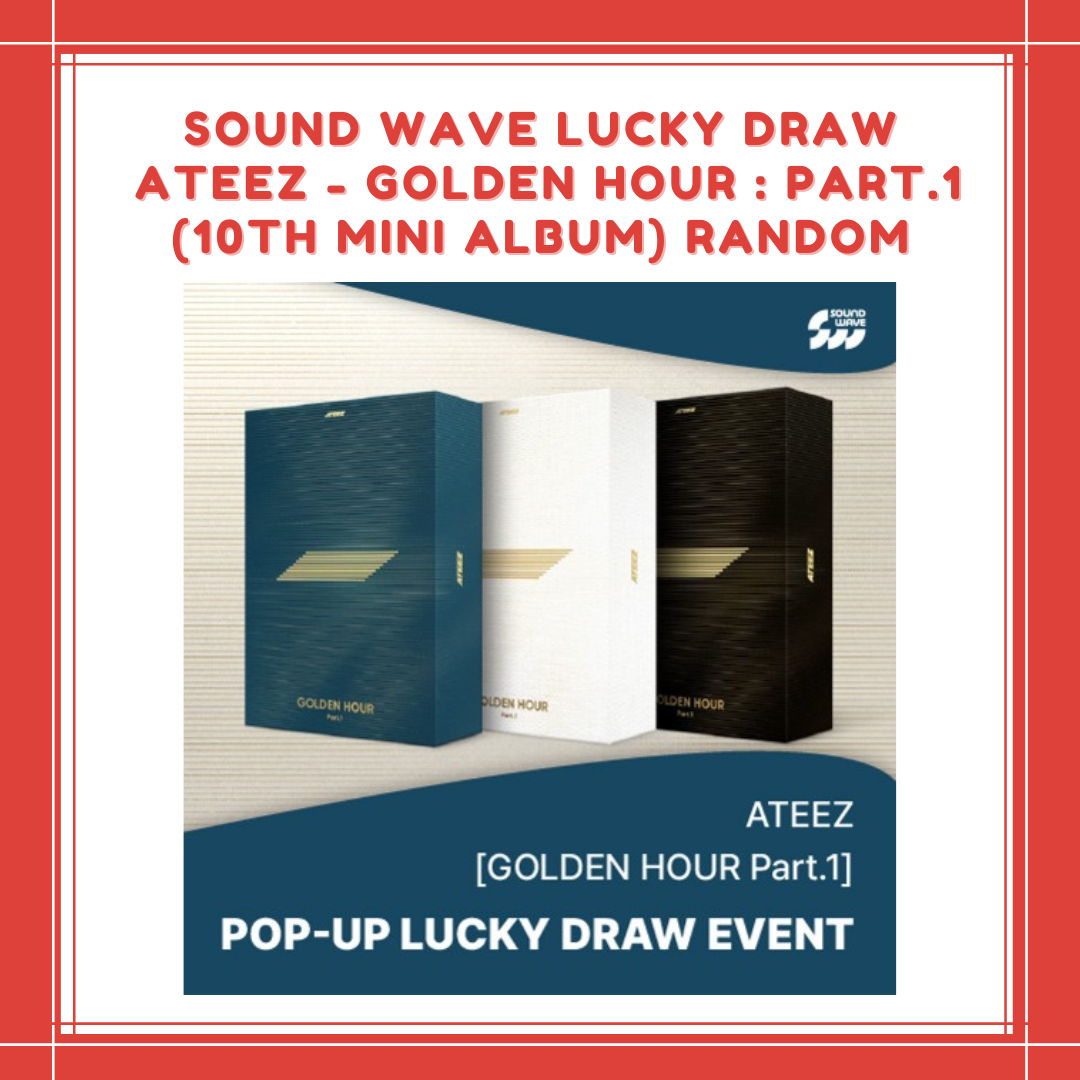 [PREORDER] SOUND WAVE LUCKY DRAW ATEEZ - GOLDEN HOUR : PART.1 (10TH MINI ALBUM) RANDOM