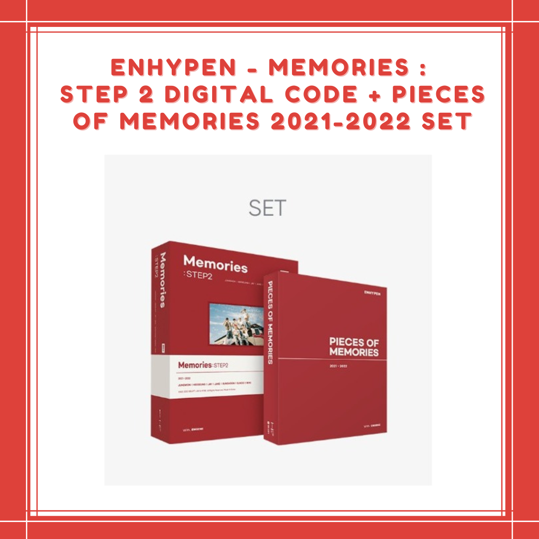 [PREORDER] ENHYPEN - MEMORIES : STEP 2 DIGITAL CODE + PIECES OF MEMORIES 2021-2022 SET