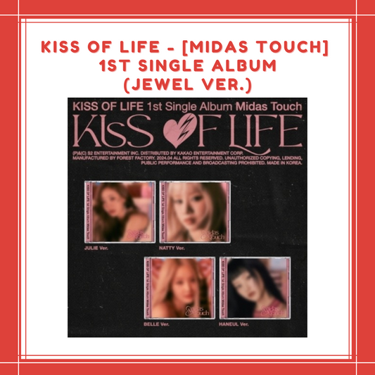 [PREORDER] KISS OF LIFE - MIDAS TOUCH (1ST SINGLE ALBUM) (JEWEL VER.)