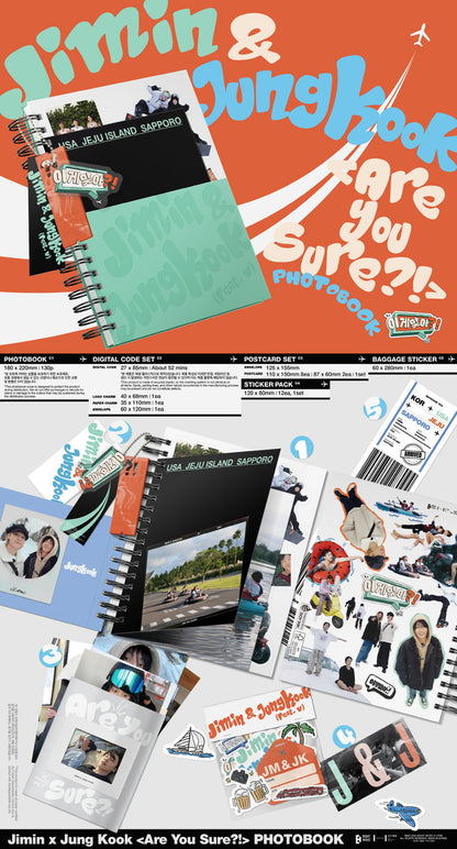 [PREORDER] JIMIN x JUNGKOOK - ARE YOU SURE? PHOTOBOOK