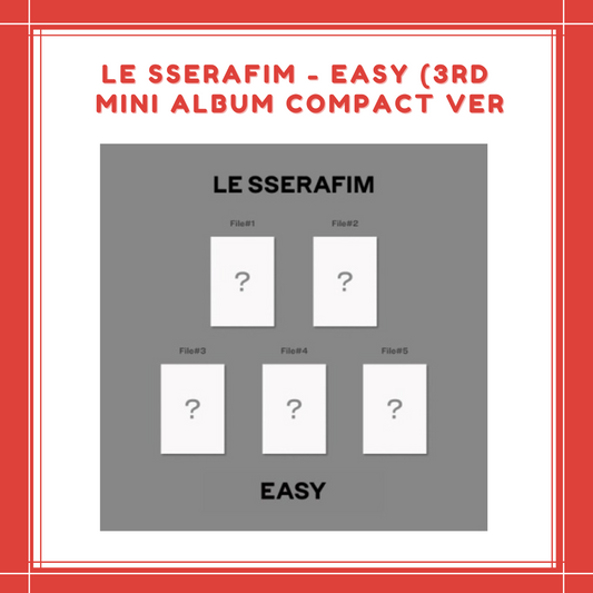 [PREORDER] LE SSERAFIM - [EASY] (3RD MINI ALBUM COMPACT VER)