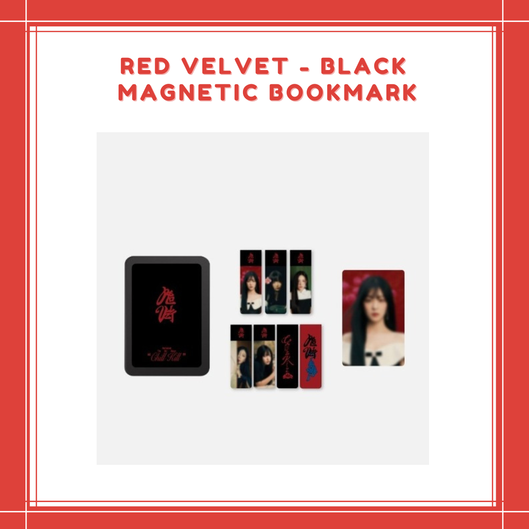 [PREORDER] RED VELVET - BLACK MAGNETIC BOOKMARK