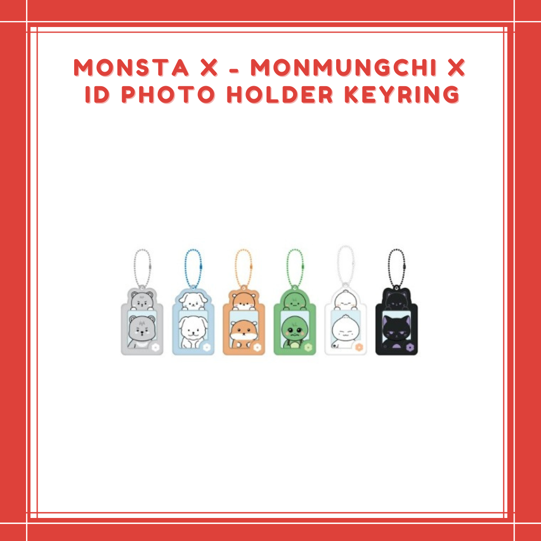 [PREORDER] MONSTA X - MONMUNGCHI X ID PHOTO HOLDER KEYRING