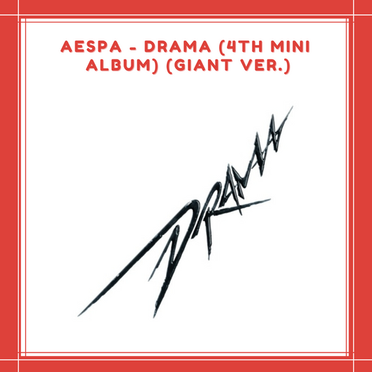 [ON HAND] AESPA - DRAMA (4TH MINI ALBUM) (GIANT (GISELLE) VER.)