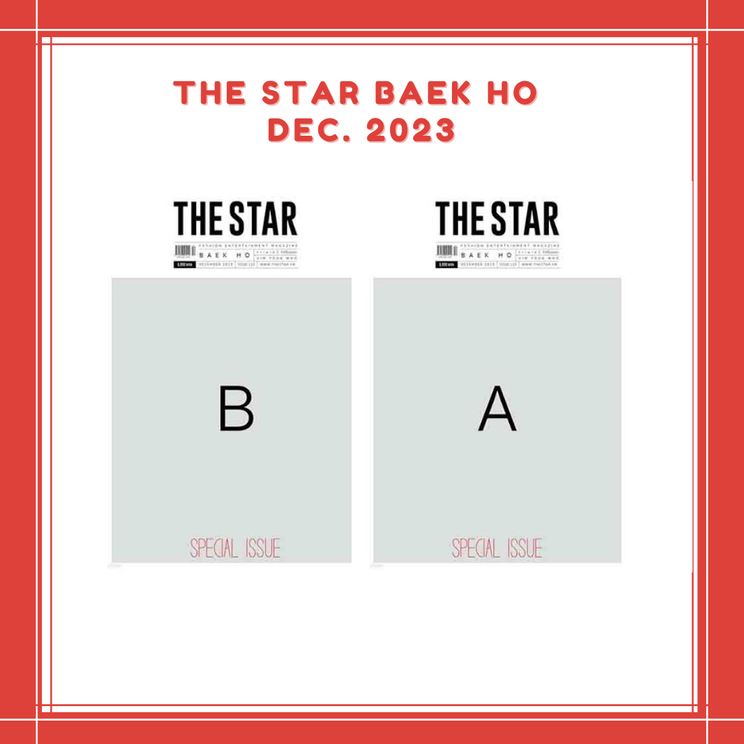 [PREORDER] THE STAR BAEK HO DEC. 2023