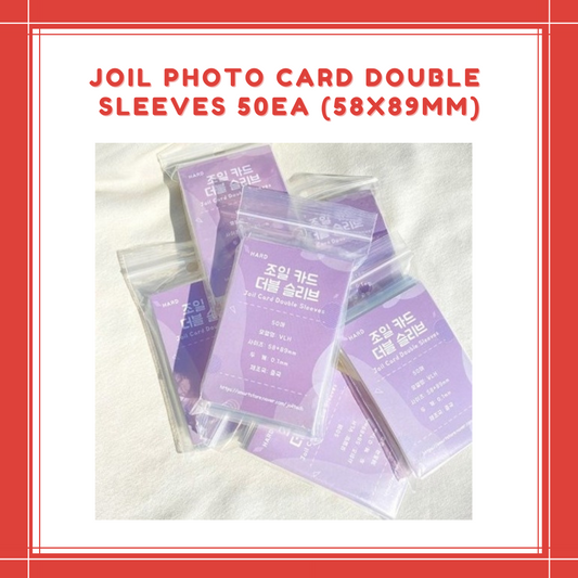 [PREORDER] JOIL PHOTO CARD DOUBLE SLEEVES 50EA (58x89mm)