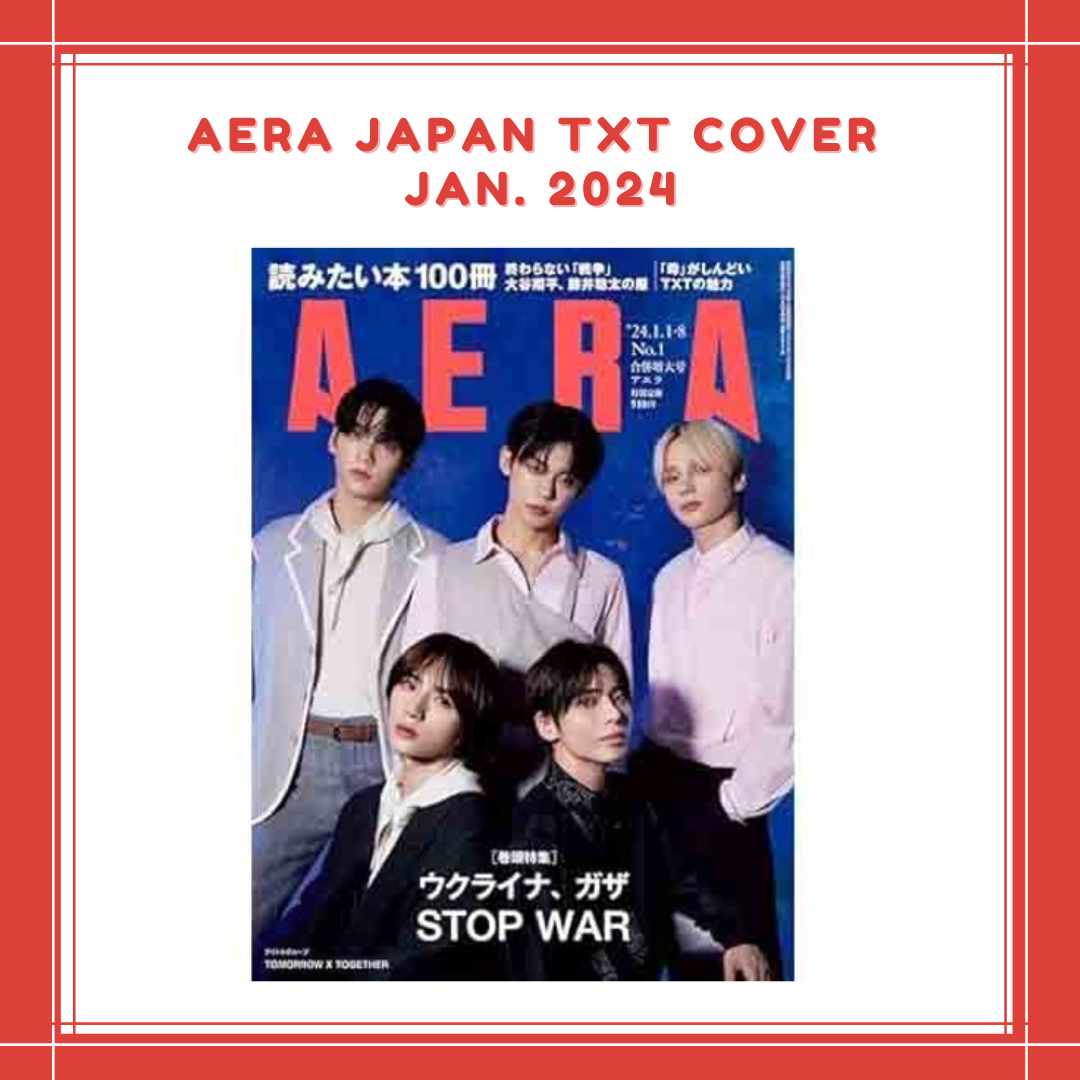 [PREORDER] AERA JAPAN TXT COVER JAN. [2024]