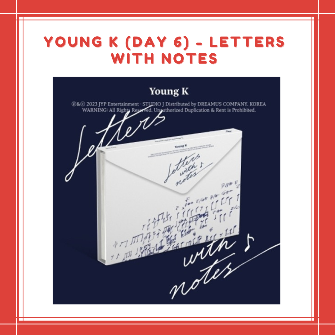 [PREORDER] YOUNG K (DAY 6) - LETTERS WITH NOTES