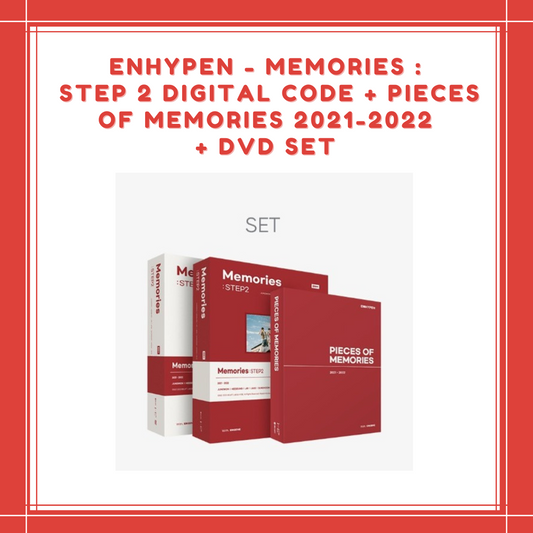 [PREORDER] ENHYPEN - MEMORIES : STEP 2 DIGITAL CODE + PIECES OF MEMORIES 2021-2022 + DVD SET