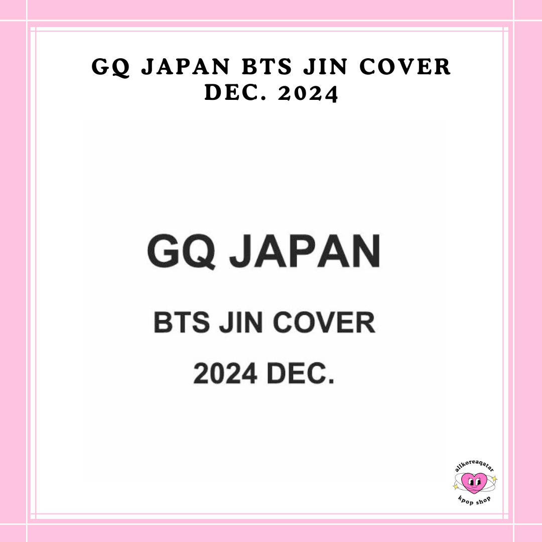 [PREORDER] GQ JAPA BTS JIN COVER DEC. [2024]