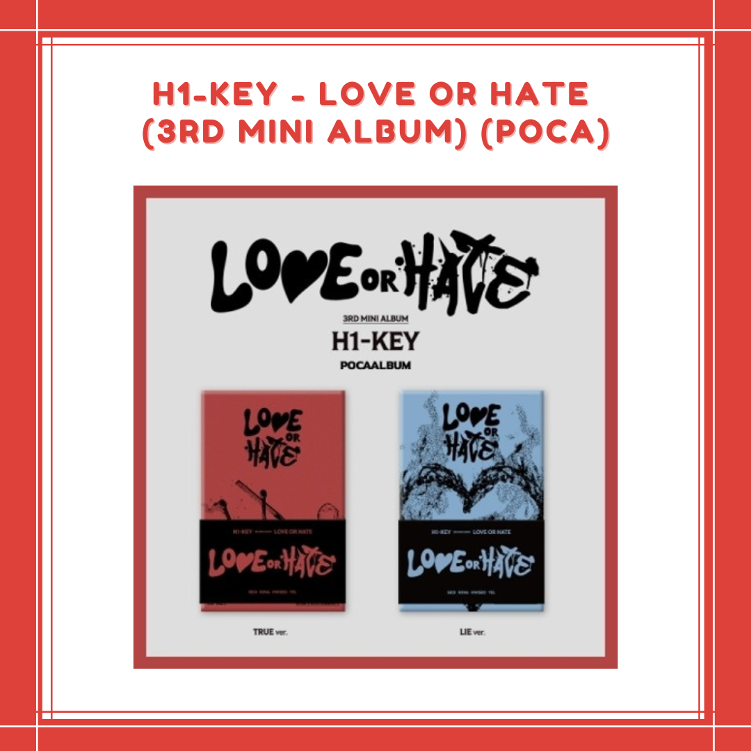 [PREORDER] H1-KEY - LOVE OR HATE (3RD MINI ALBUM) (POCA)