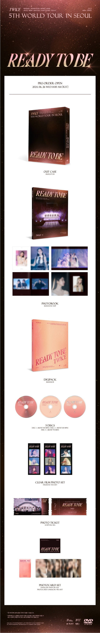 [PREORDER] TWICE - 5TH WORLD TOUR READY TO BE IN SEOUL DVD