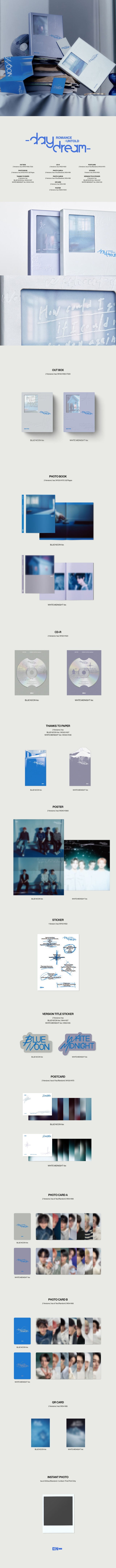 [PREORDER] WEVERSE LUCKY DRAW ENHYPEN - ROMANCE : UNTOLD – DAYDREAM (SET)