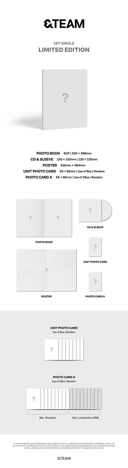 [PREORDER] &TEAM 1ST SINGLE LIMITED EDITION