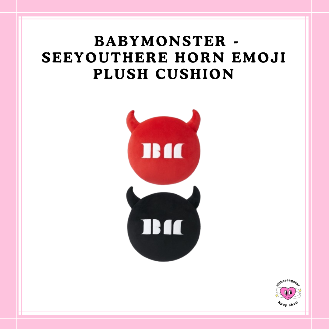 [PREORDER] BABYMONSTER - SEEYOUTHERE HORN EMOJI PLUSH CUSHION