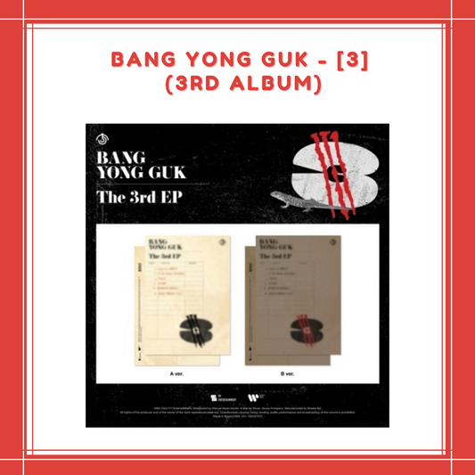 [PREORDER] BANG YONG GUK - [3] (3RD ALBUM)