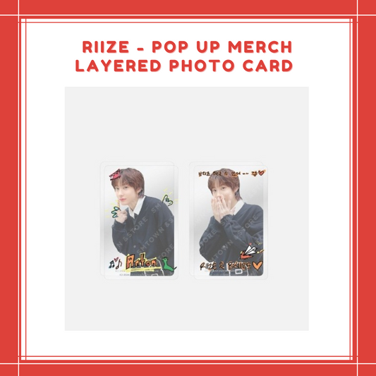 [PREORDER] RIIZE- POP UP MERCH LAYERED PHOTO CARD