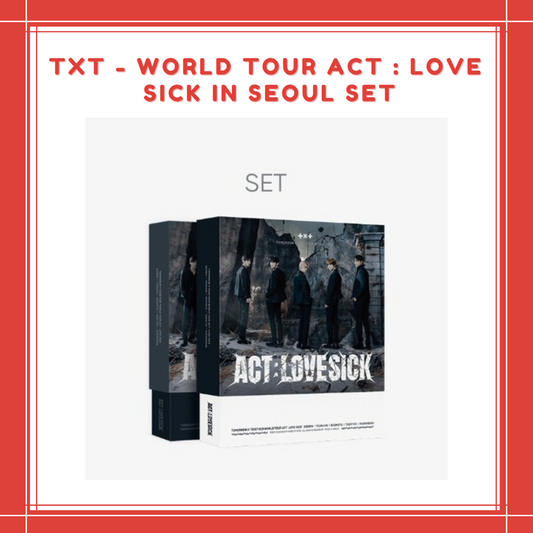 [PREORDER] TXT - WORLD TOUR ACT : LOVE SICK IN SEOUL DIGITAL CODE + DVD SET