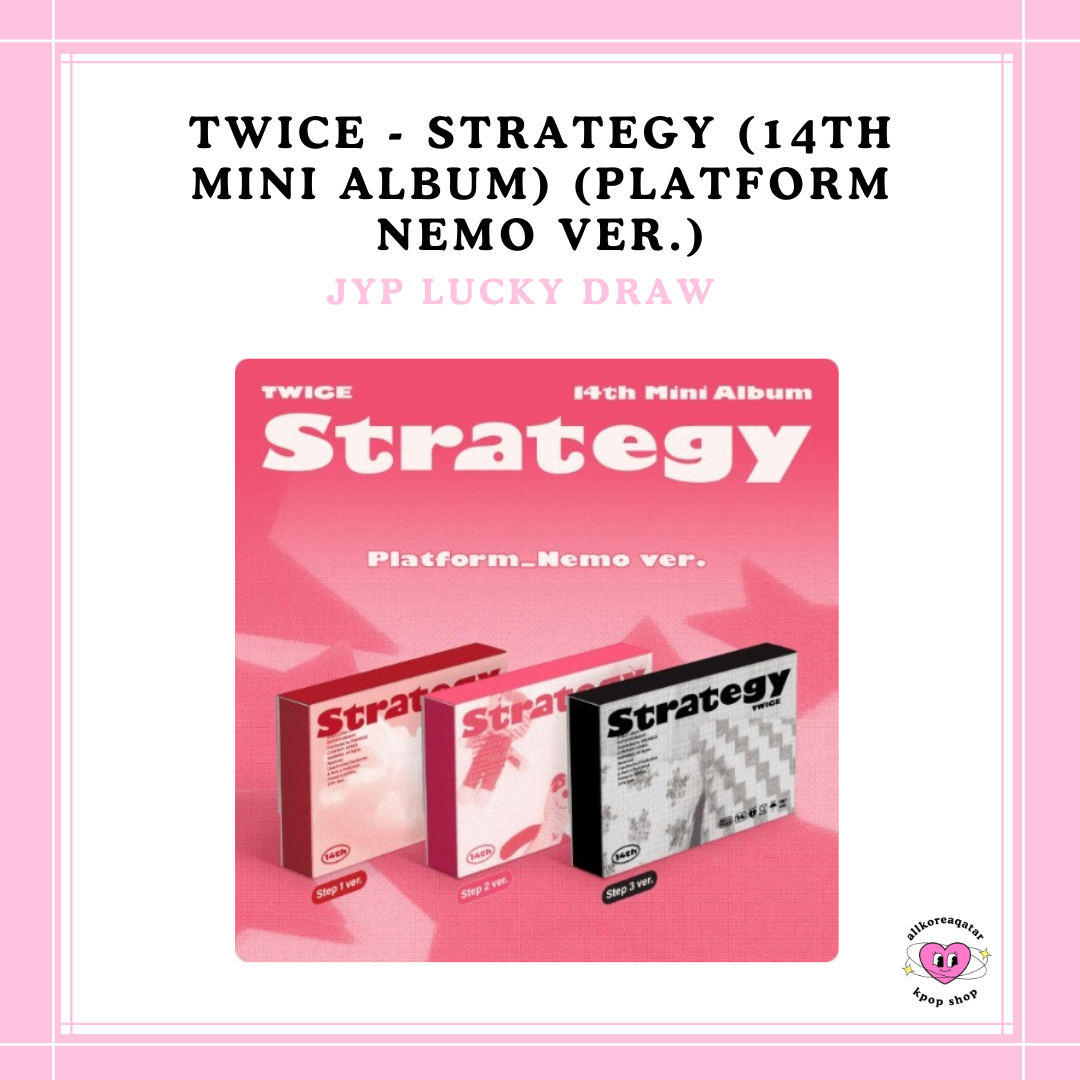 [PREORDER] JYP LUCKY DRAW TWICE - STRATEGY (14TH MINI ALBUM) (PLATFORM NEMO VER.)