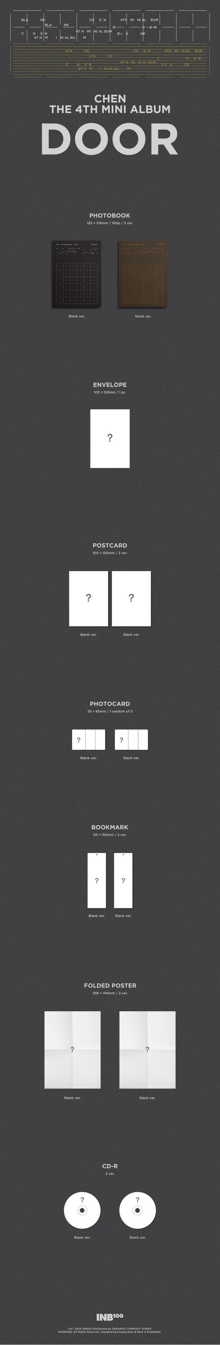 [PREORDER] CHEN - DOOR (4TH MINI ALBUM)