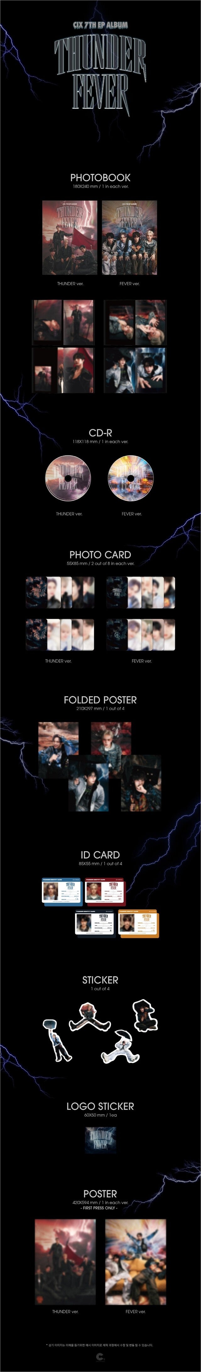 [PREORDER] CIX - THUNDER FEVER (7TH MINI ALBUM)