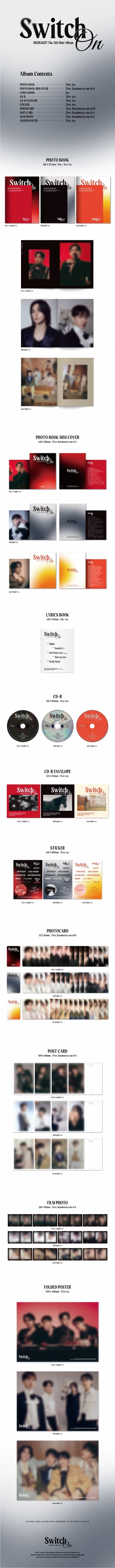 [PREORDER] HIGHLIGHT - SWITCH ON (5TH MINI ALBUM)